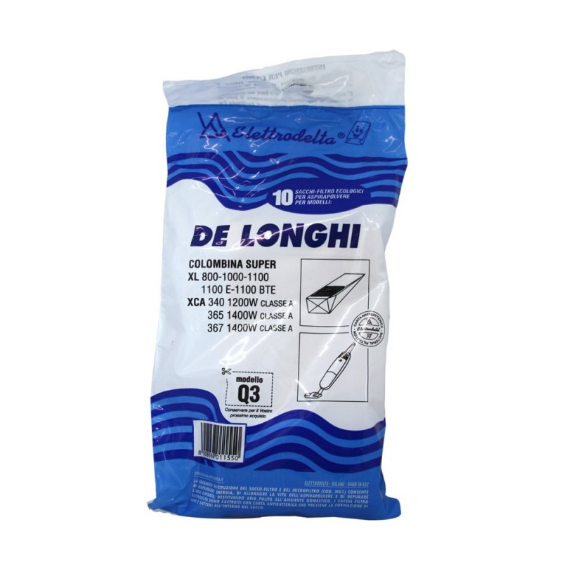 Sacchetti aspirapolvere De Longhi Q3 10pz