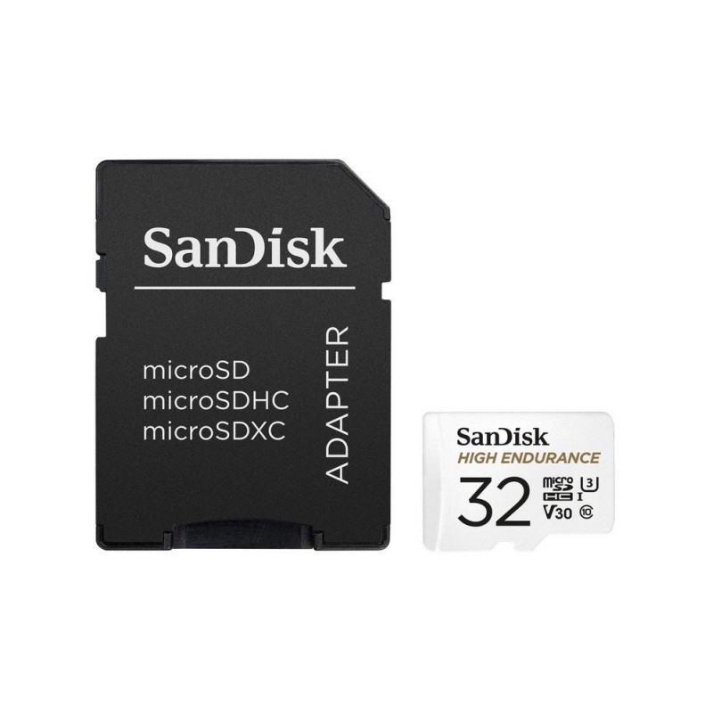 Memoria Micro Sd 32gb Sandisk High Endurance Con Adattatore Per Videosorveglianza Dash Cam