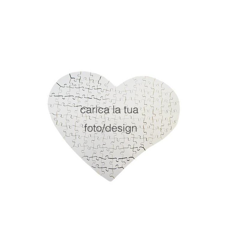Puzzle A3 a forma di Cuore, carica immagine sopra e regalalo 5pz Puzzle A3 a forma di Cuore, carica immagine sopra e regalalo 5pz
