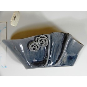 Aplic ceramica grigio 1 lampada E27 misure 36x15x15h cm