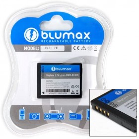 Blumax - Batteria ricaricabile agli ioni di litio per Panasonic DMW-BCH 7E, 600 mAh