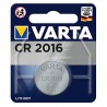 VARTA CR 2016, 6016101415, Batteria Litio a Bottone, Piatta, Specialistica, 3 Volts, Diametro 20mm, Altezza 1,6mm, confezione 5 