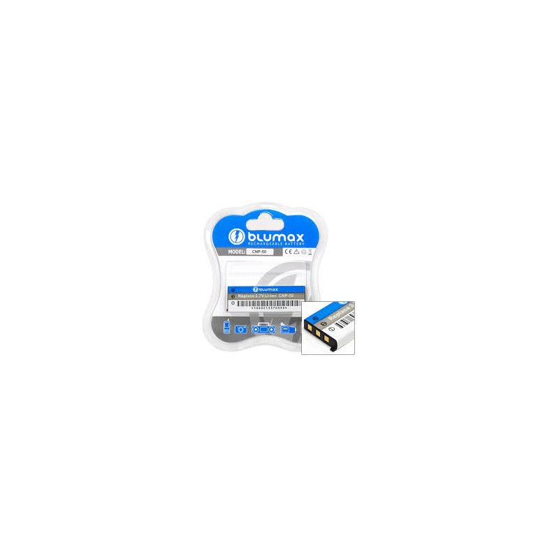 Blumax Batteria agli ioni di litio: Compatibilità Casio NP-50 NP-50DBA Casio Exilim Hi-Zoom EX-V7 Exilim Hi-Zoom EX-V8SR Exilim Blumax Batteria agli ioni di litio: Compatibilità Casio NP-50 NP-50DBA Casio Exilim Hi-Zoom EX-V7 Exilim Hi-Zoom EX-V8SR Exilim