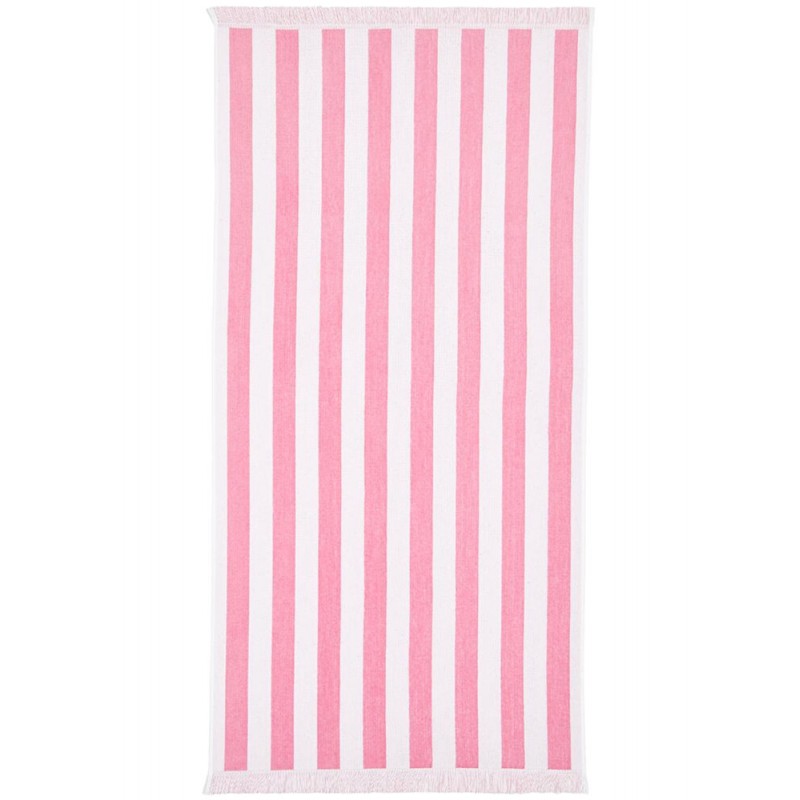 Lettino righe rosa mare con schienale fantasie assortite 160x54cm Lettino righe rosa mare con schienale fantasie assortite 160x54cm