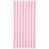 Lettino righe rosa mare con schienale fantasie assortite 160x54cm