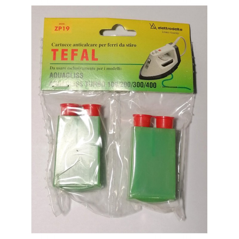 Elettrodelta ZP19 cartucce Anticalcare per ferri da stiro Tefal