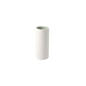 Vaso ceramica bianco 9x20cm