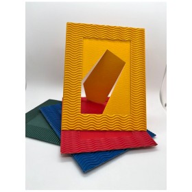 Portafoto in carta onda 10x15 cm 10 pezzi colori assortiti