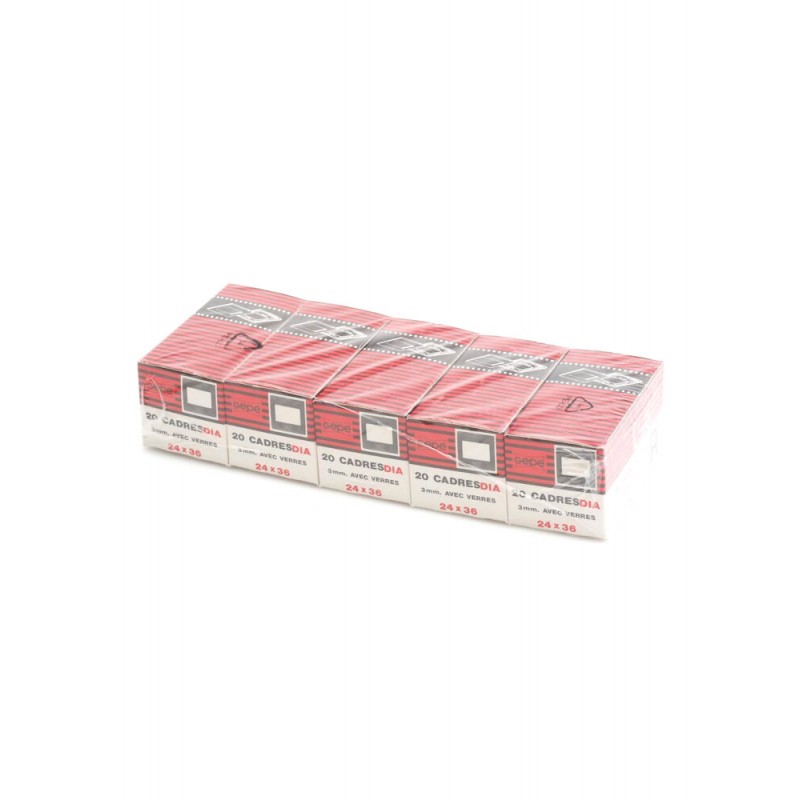 GEPE 24x36 AN - 100Stk.slide mounts 3mm with glasses anti newton 20pz
