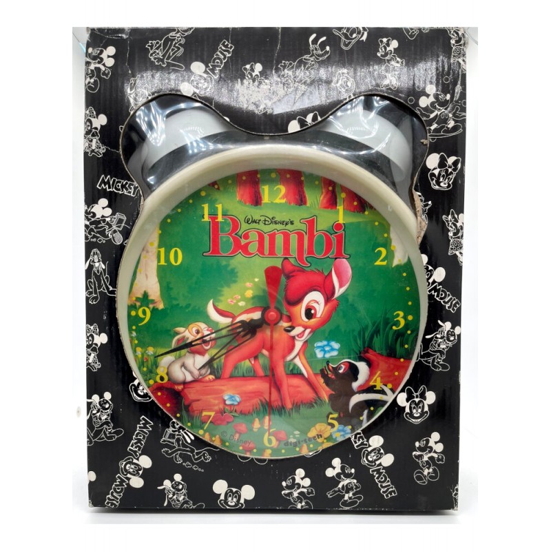 Orologio da parete per bambini fantasia Bambi