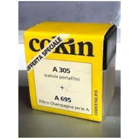 Cokin A 305 scatola portafiltri + A 695  filtro Champagne serie A
