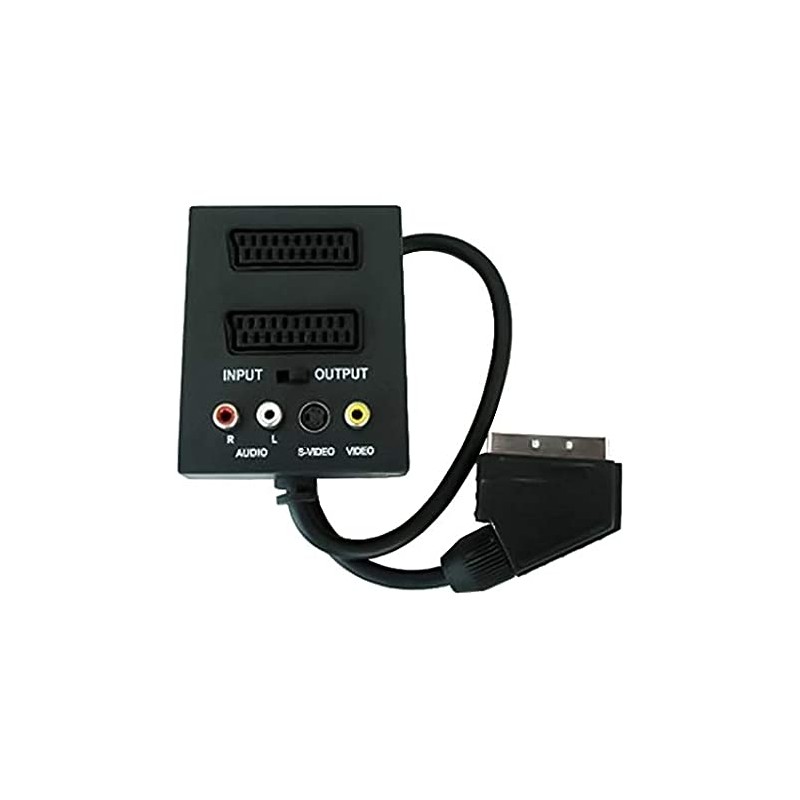 Adattatore 2 scart rgb super video