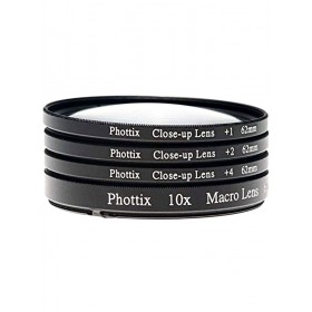 Phottix macro lens 1x 2x 4x 10x 62mm