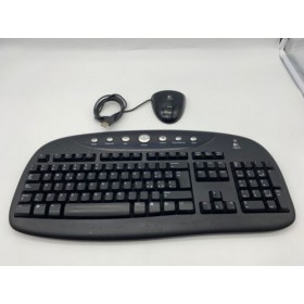 Tastiera Logitech Cordless Internet Pro Wireless Keyboard Model Y-RAJ56A + mouse wireles nuova