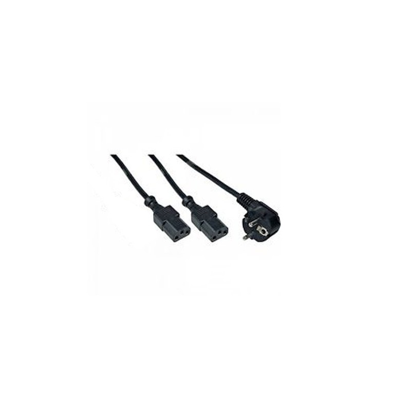 cavo-1-8m-alimentazione-con-spina-schuko-e-2-prese-ac-3pin cavo-1-8m-alimentazione-con-spina-schuko-e-2-prese-ac-3pin