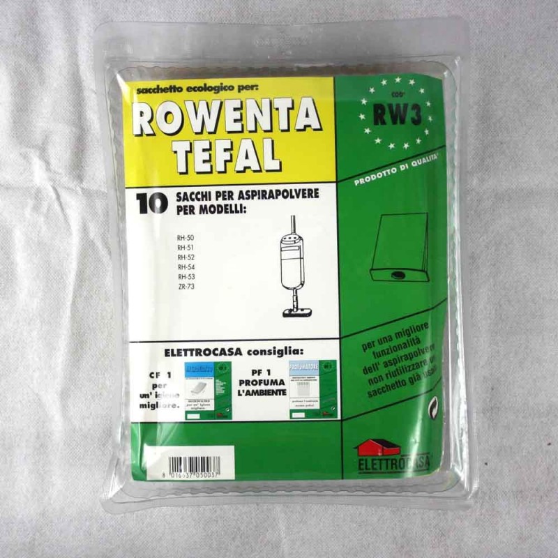 Sacchetti aspirapolvere Rowenta Tefal RW3 10pz