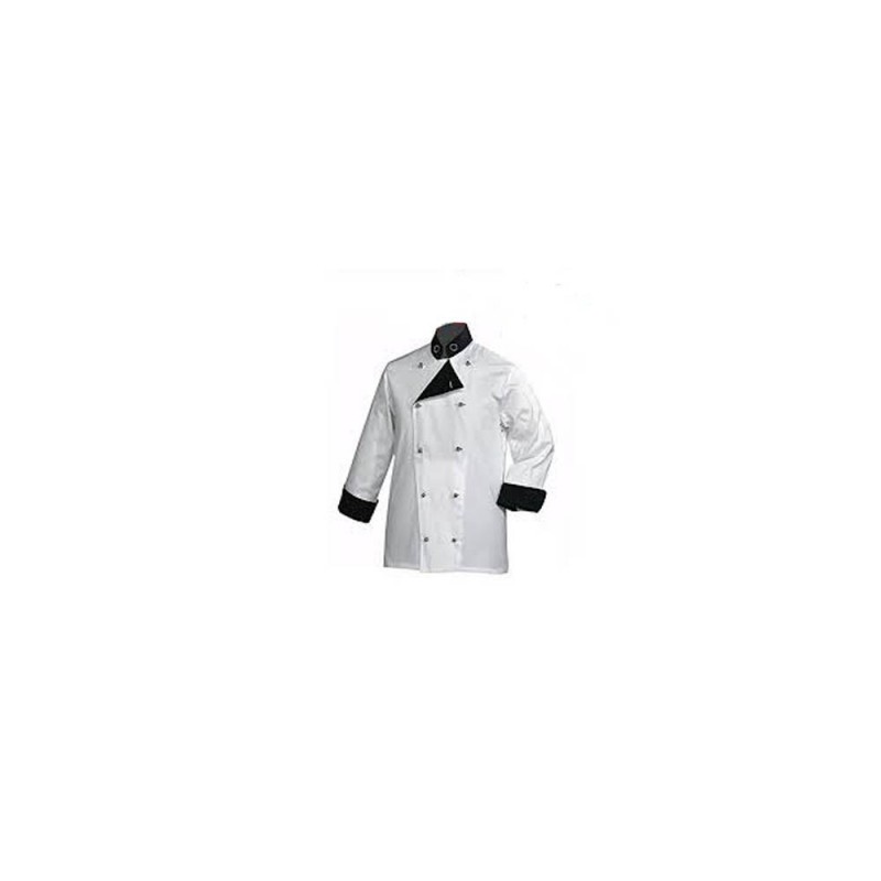 giacca-cuoco-chef-collo-nero-taglia-xl giacca-cuoco-chef-collo-nero-taglia-xl